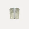 forte_forte jacquard vest with diamanté detailing twinkle^ Jackets
