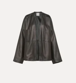 forte_forte kimono in nappa abisso^ Jackets