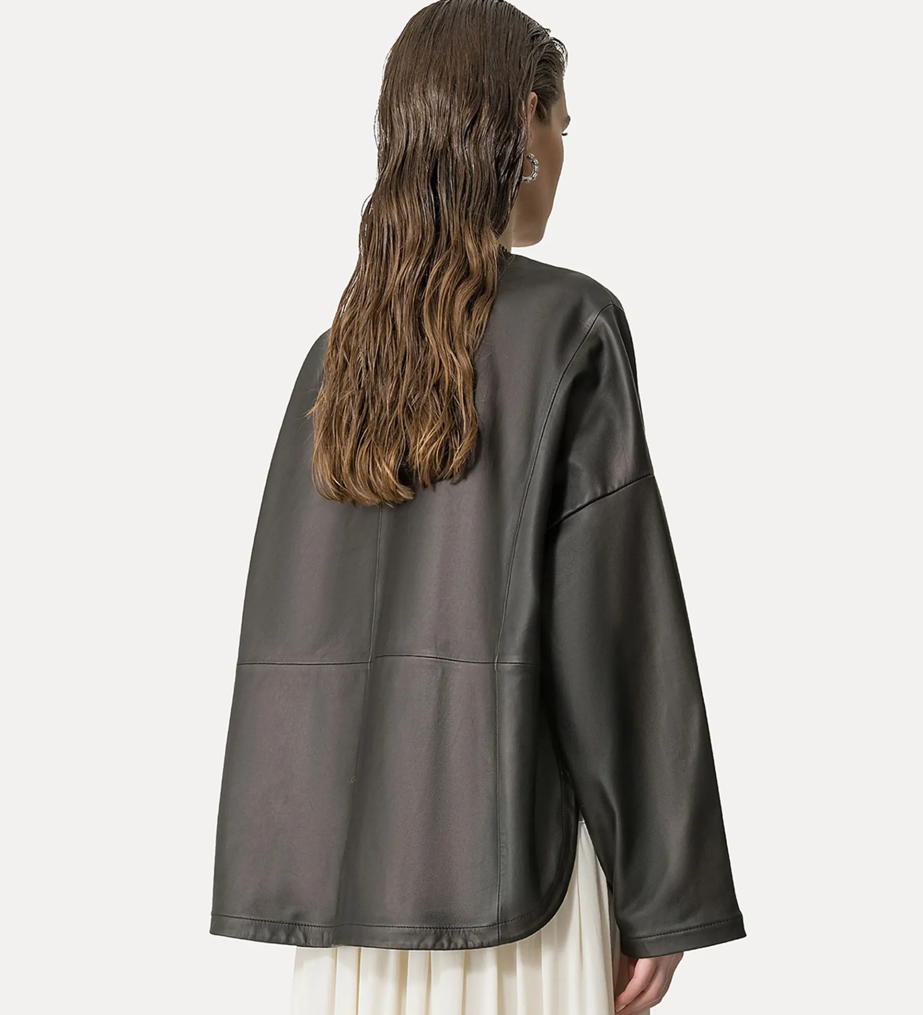 forte_forte kimono in nappa abisso^ Jackets
