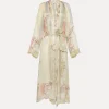 forte_forte linen and silk robe with “the secret garden” print design pesco^ Coats