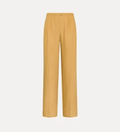 forte_forte linen trousers with pleats grano^ Pants