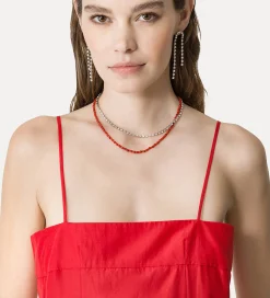 forte_forte long dress in cotton lacca^ Dresses