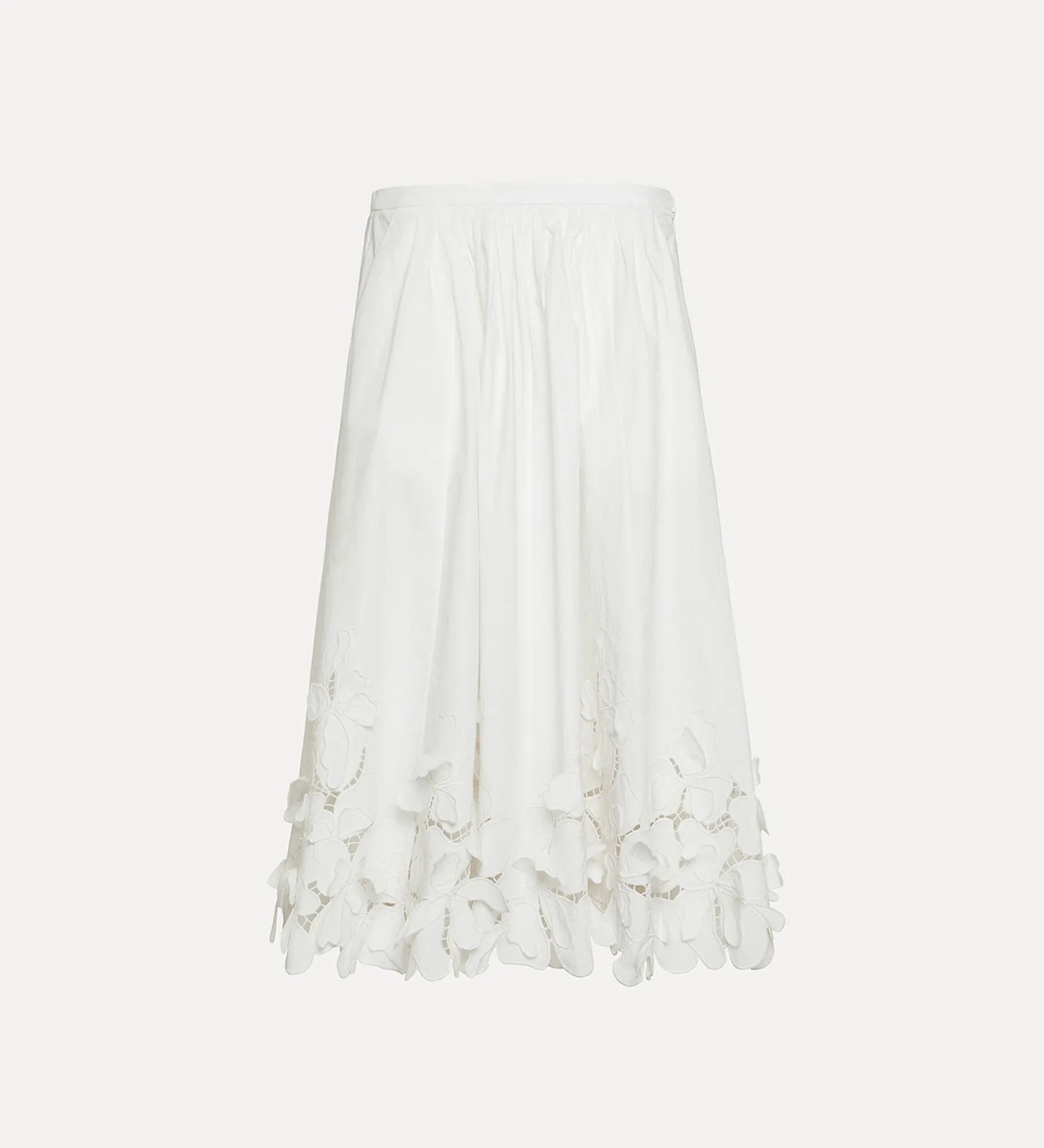 forte_forte long skirt in poplin bianco^ Skirts