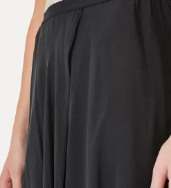 forte_forte long skirt in silk chiffon noir^ Skirts