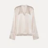 forte_forte long–sleeve silk top oyster^ Shirts