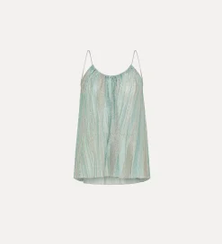 forte_forte lurex top acqua^ Tops