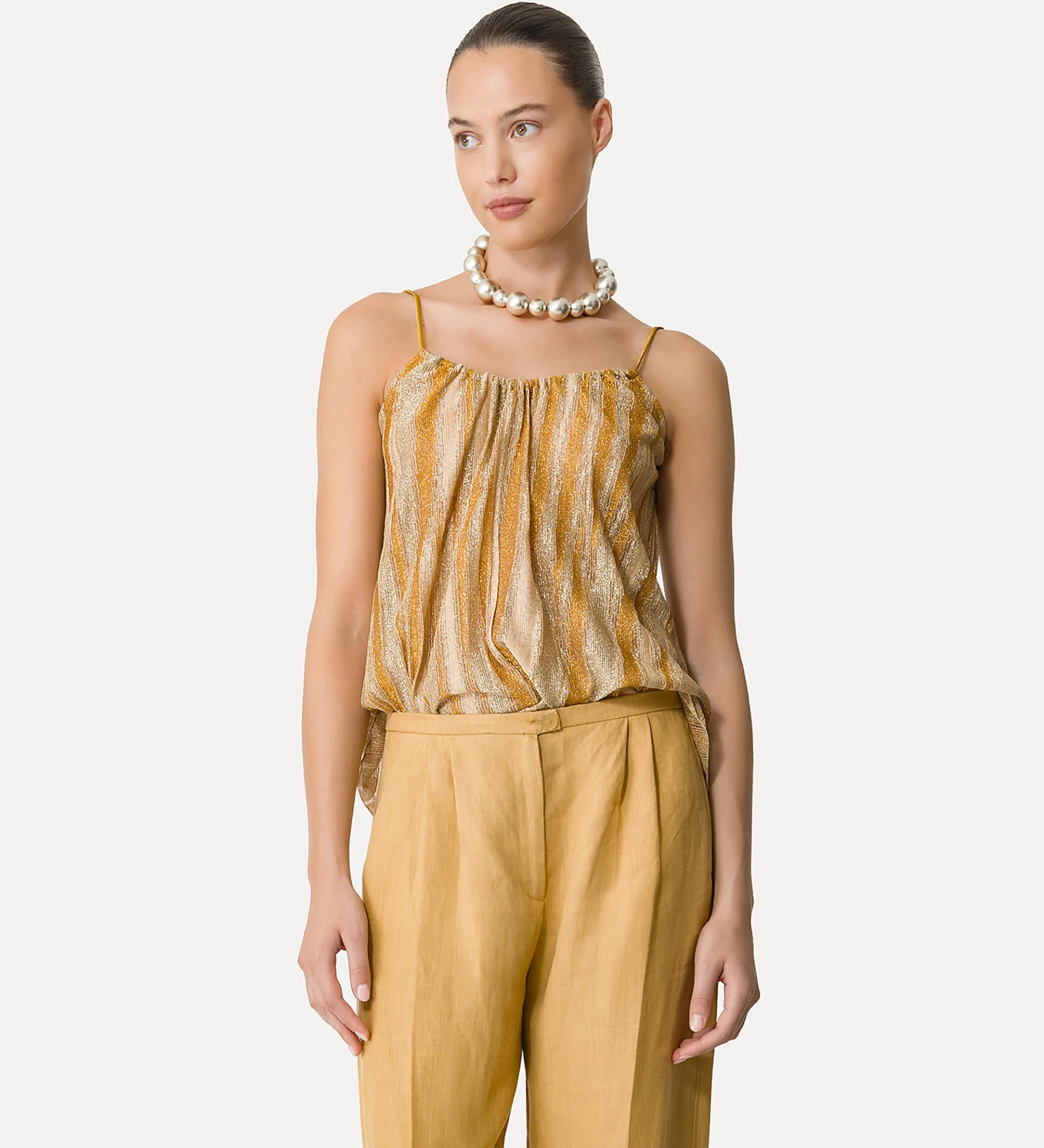 forte_forte lurex top gold^ Tops