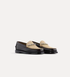 forte_forte moccasins in calf and pony skin with crystal embellishment burgundy^ Shoes