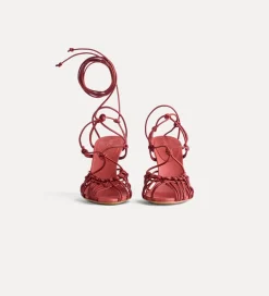 forte_forte nappa sandals with a slender heel lacca^ Shoes