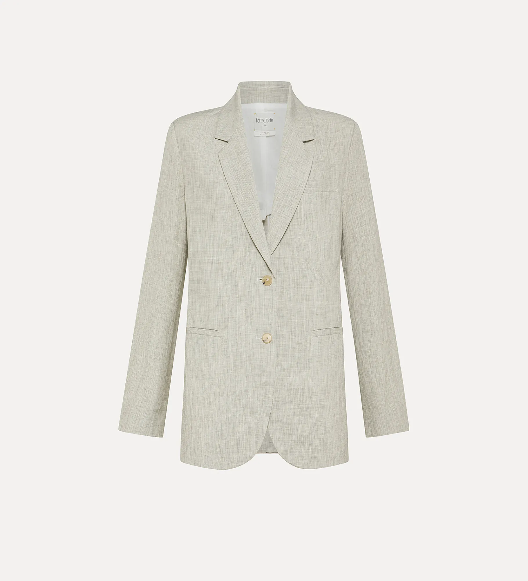 forte_forte oversized fil–à–fil jacket for women madreperla^ Jackets