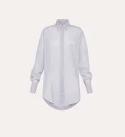 forte_forte oversized pared–back shirt in voile lilac^ Shirts