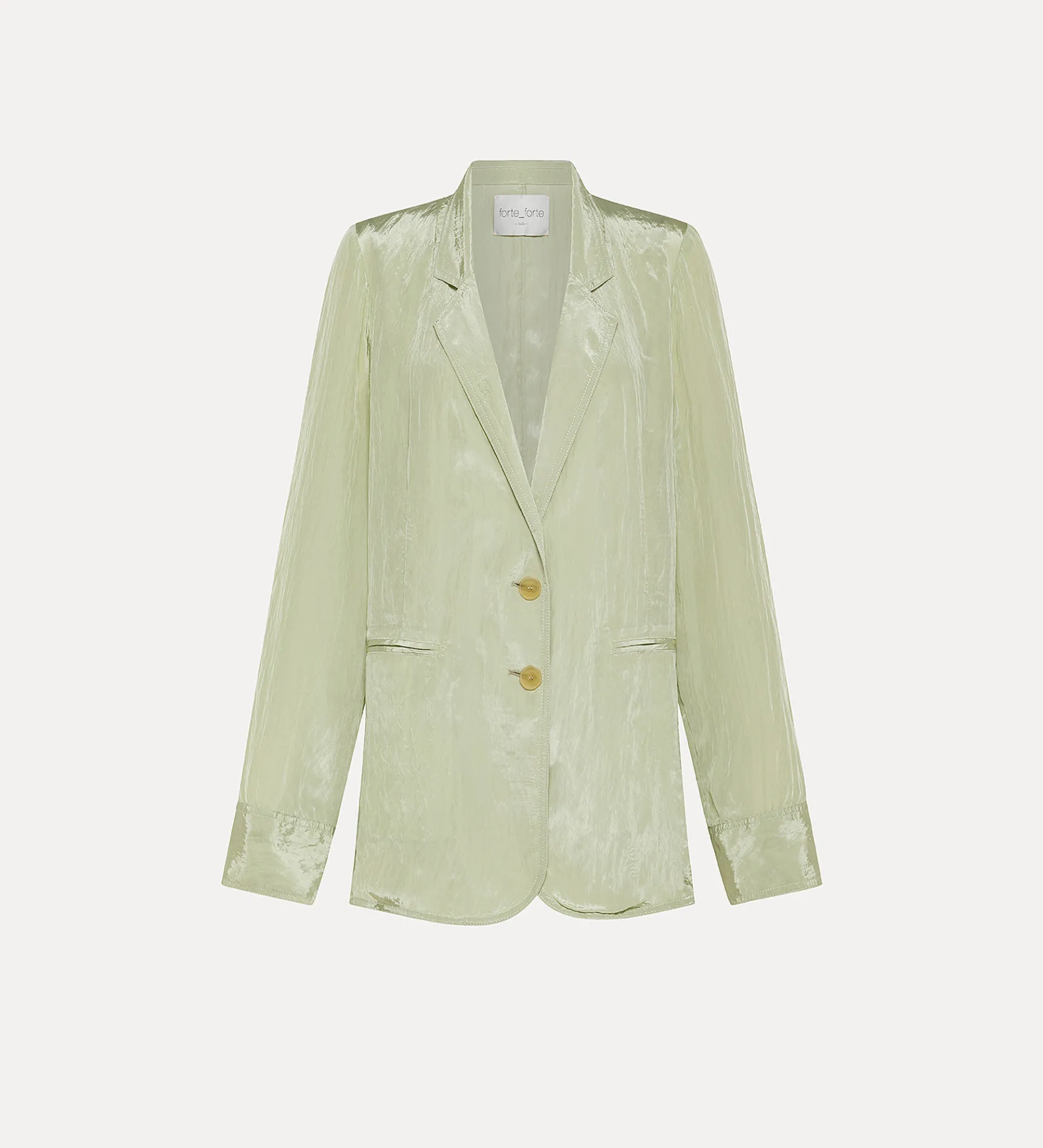 forte_forte oversized satin jacket for women aloe^ Jackets