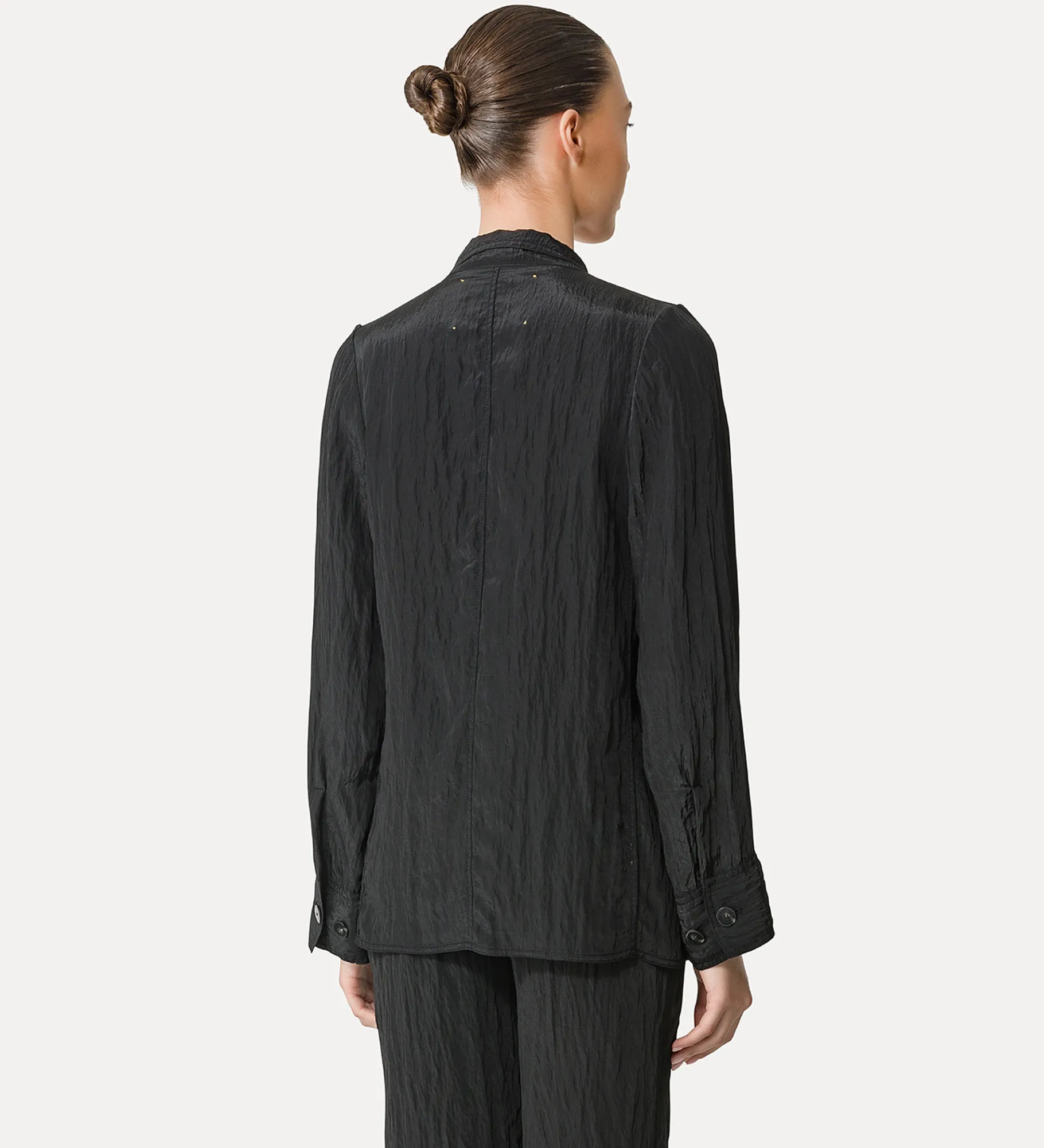 forte_forte oversized satin jacket for women noir^ Jackets