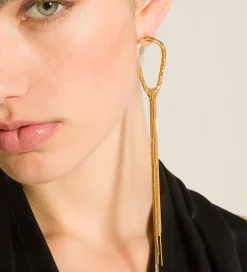 forte_forte pair of sculpted fringe earrings oro^ Jewels