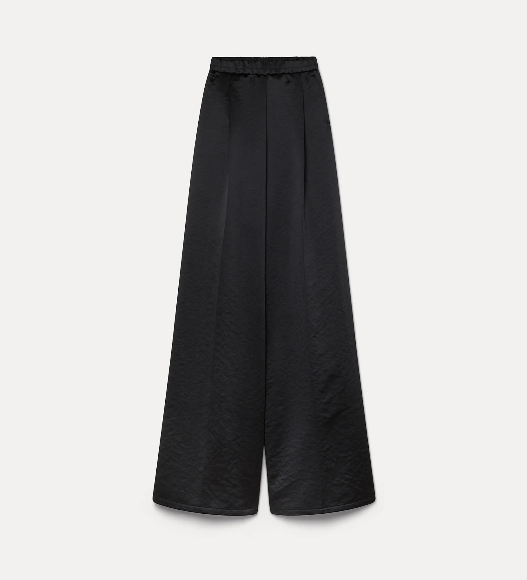 forte_forte palazzo pants in contemporary duchesse nero^ Pants