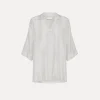 forte_forte pared–back shirt in habotai silk madreperla^ Shirts