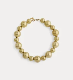forte_forte pearl necklace in brass bronze^ Jewels
