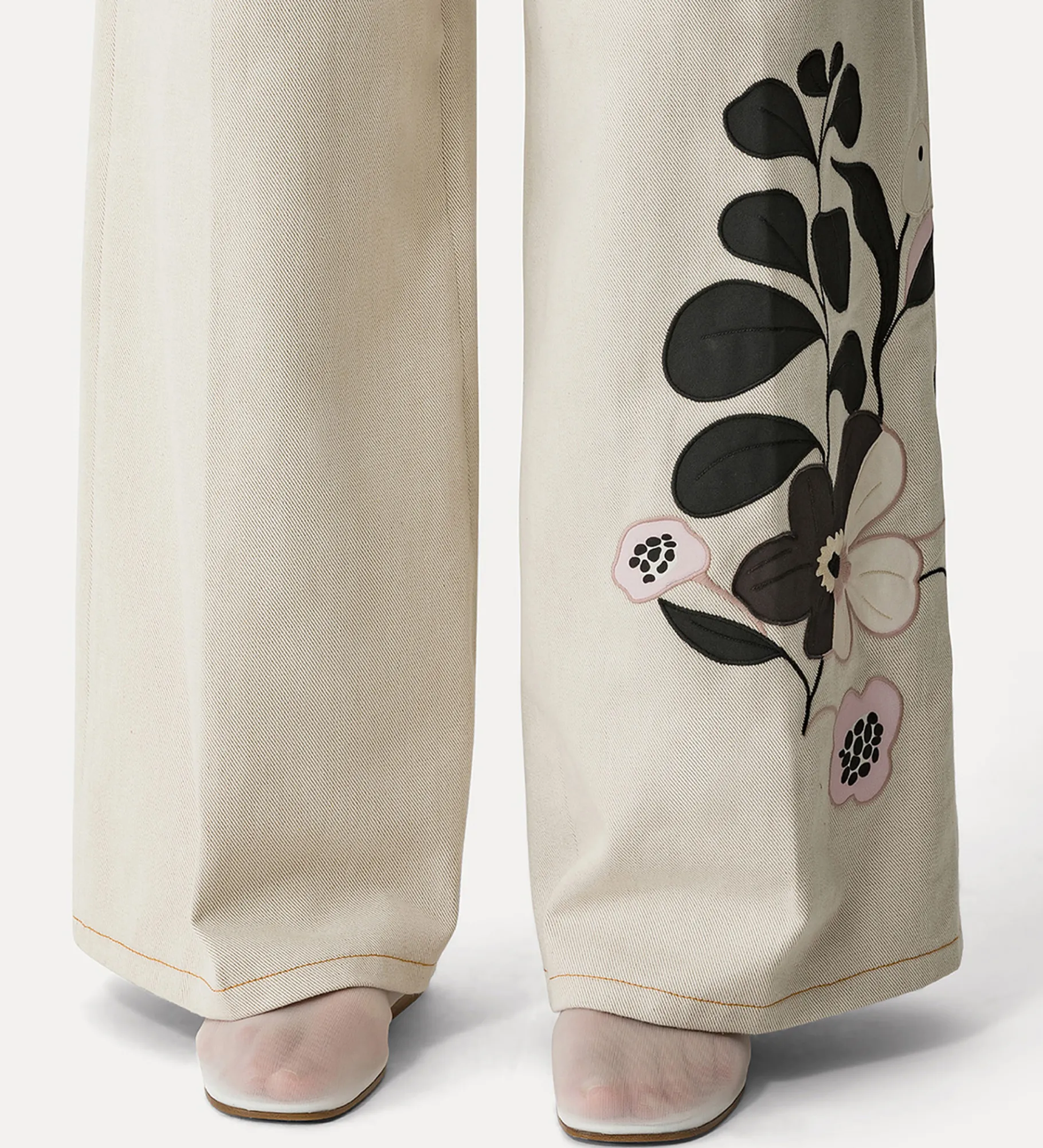 forte_forte 5–pocket cotton trousers dune^ Pants