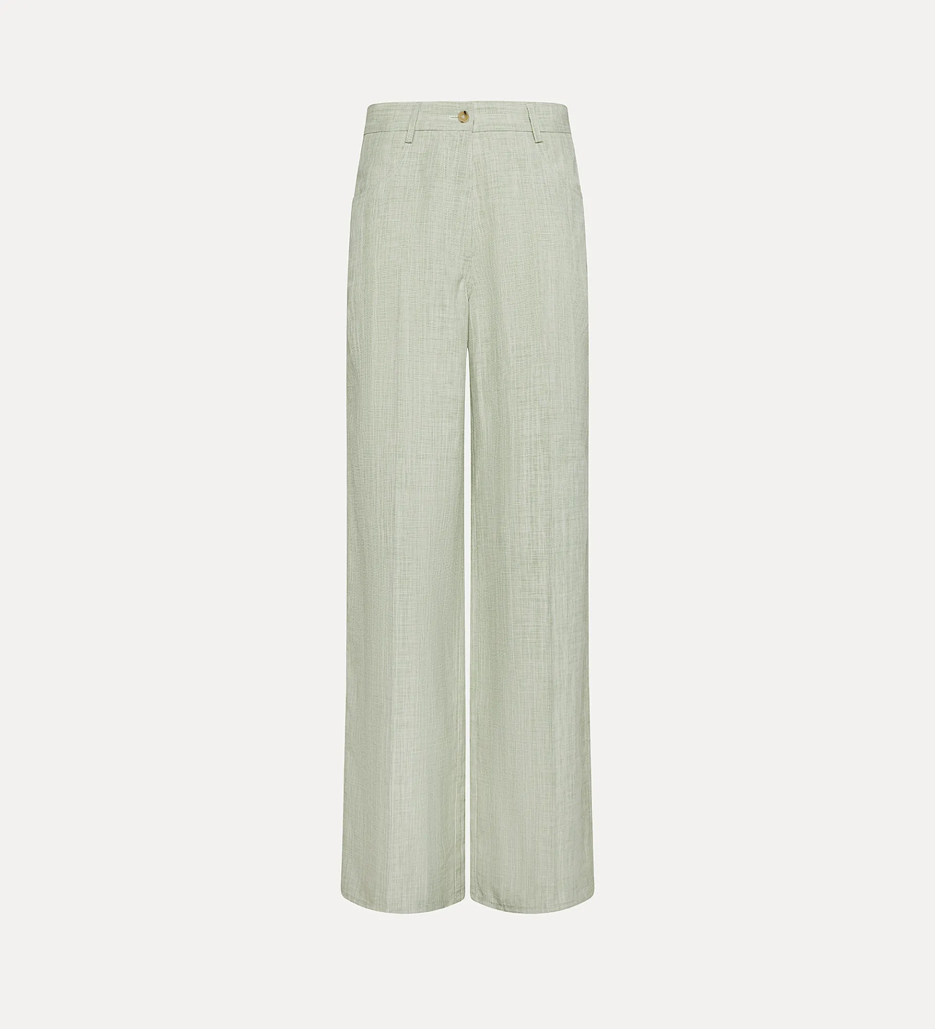forte_forte 5–pocket fil–à–fil trousers for women aloe^ Pants
