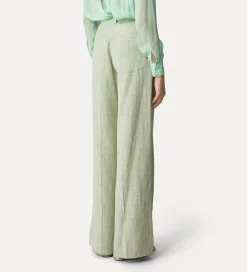 forte_forte 5–pocket fil–à–fil trousers for women aloe^ Pants