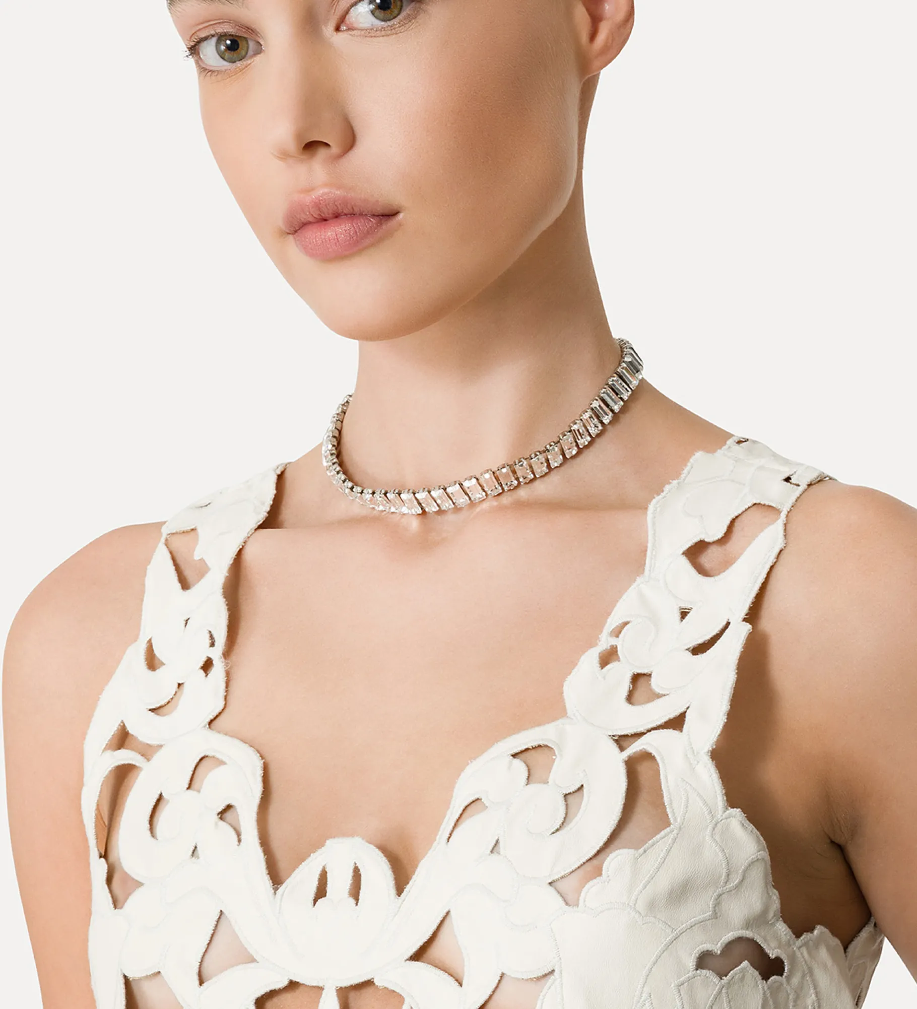 forte_forte “poetic orchid” crop top in vegan leather orchidea^ Tops