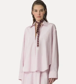 forte_forte polo shirt in taffeta oyster^ Shirts