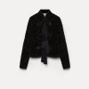 forte_forte quilted velvet jacket with glitter polka dots nero^ Jackets