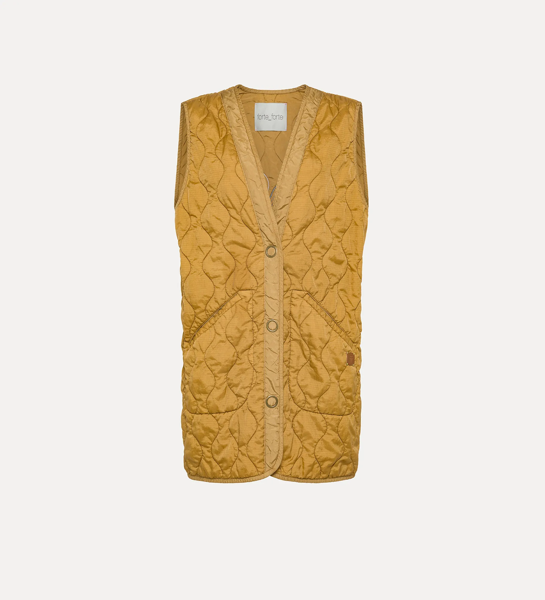 forte_forte quilted vest d'or^ Coats