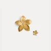 forte_forte "frangipane" flower sculpted earrings oro^ Jewels