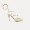 forte_forte sandals with a slender heel ivory^ Shoes