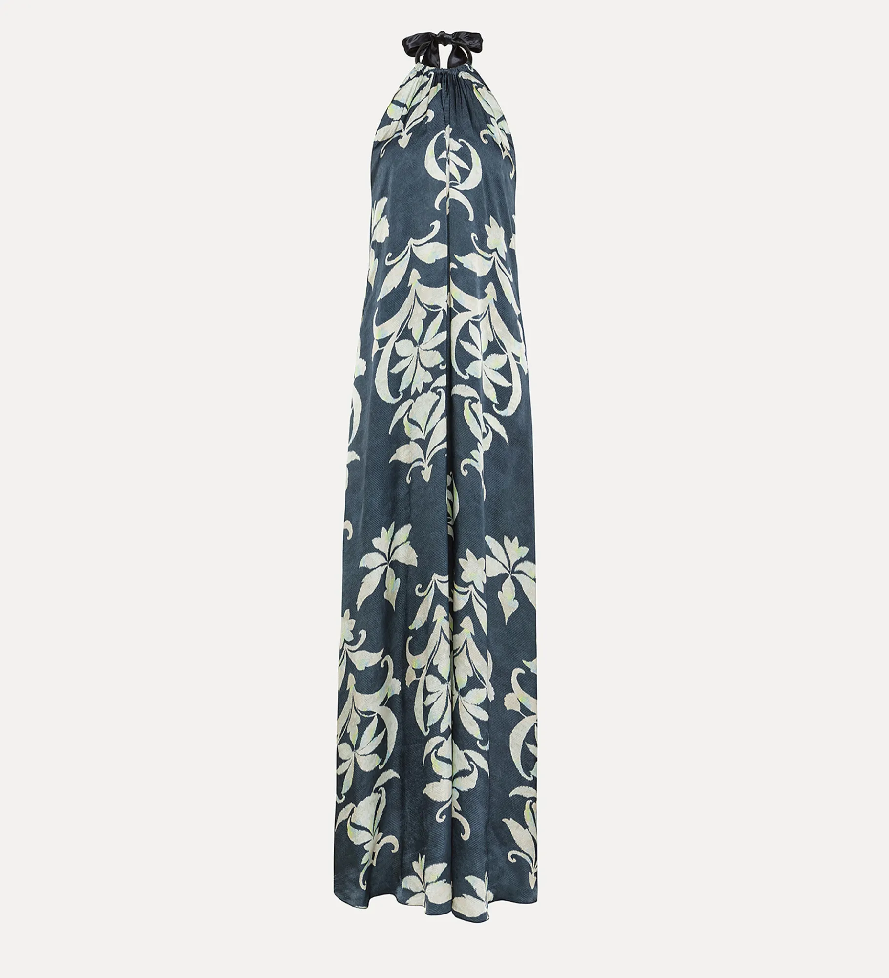 forte_forte satin dress with halterneck design oltremare^ Dresses