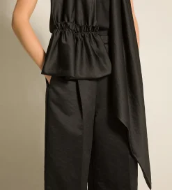 forte_forte scarf in contemporary duchesse nero^ Hats And Scarves