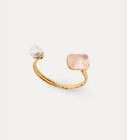 forte_forte sculptural bracelet with iridescent resin and pearl perla^ Jewels