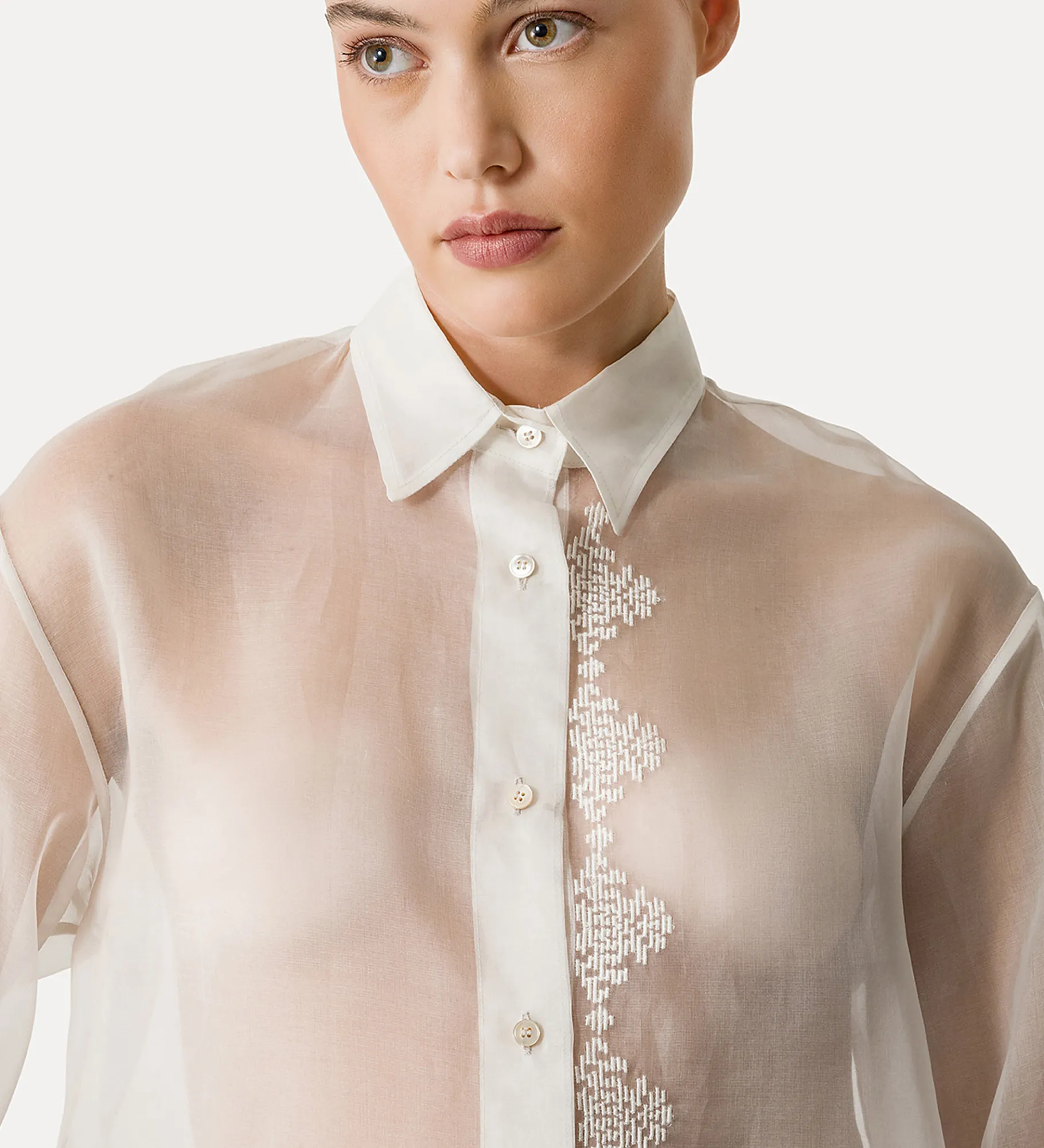 forte_forte shirt in silk organza giglio^ Shirts