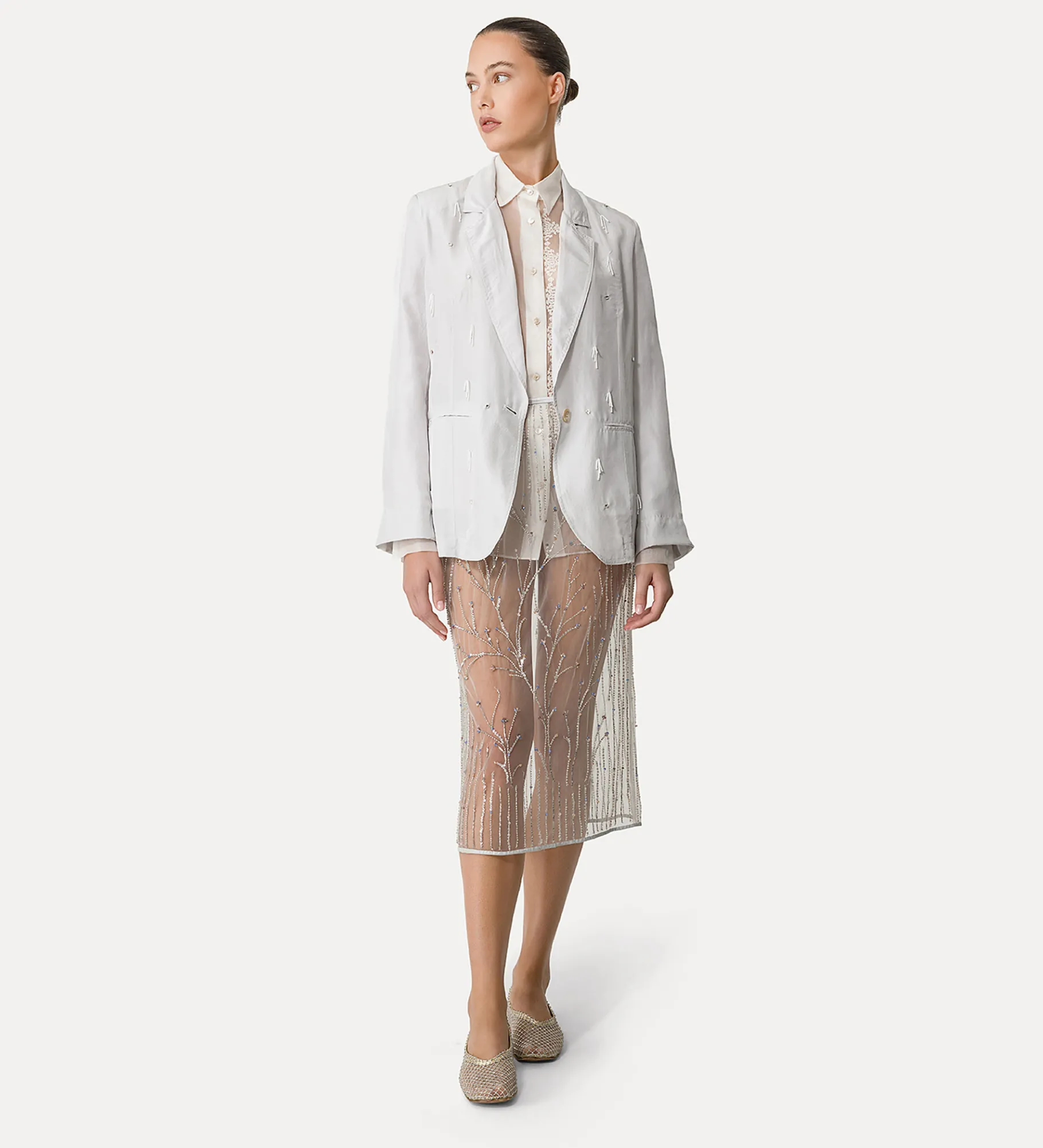 forte_forte shirt in silk organza giglio^ Shirts