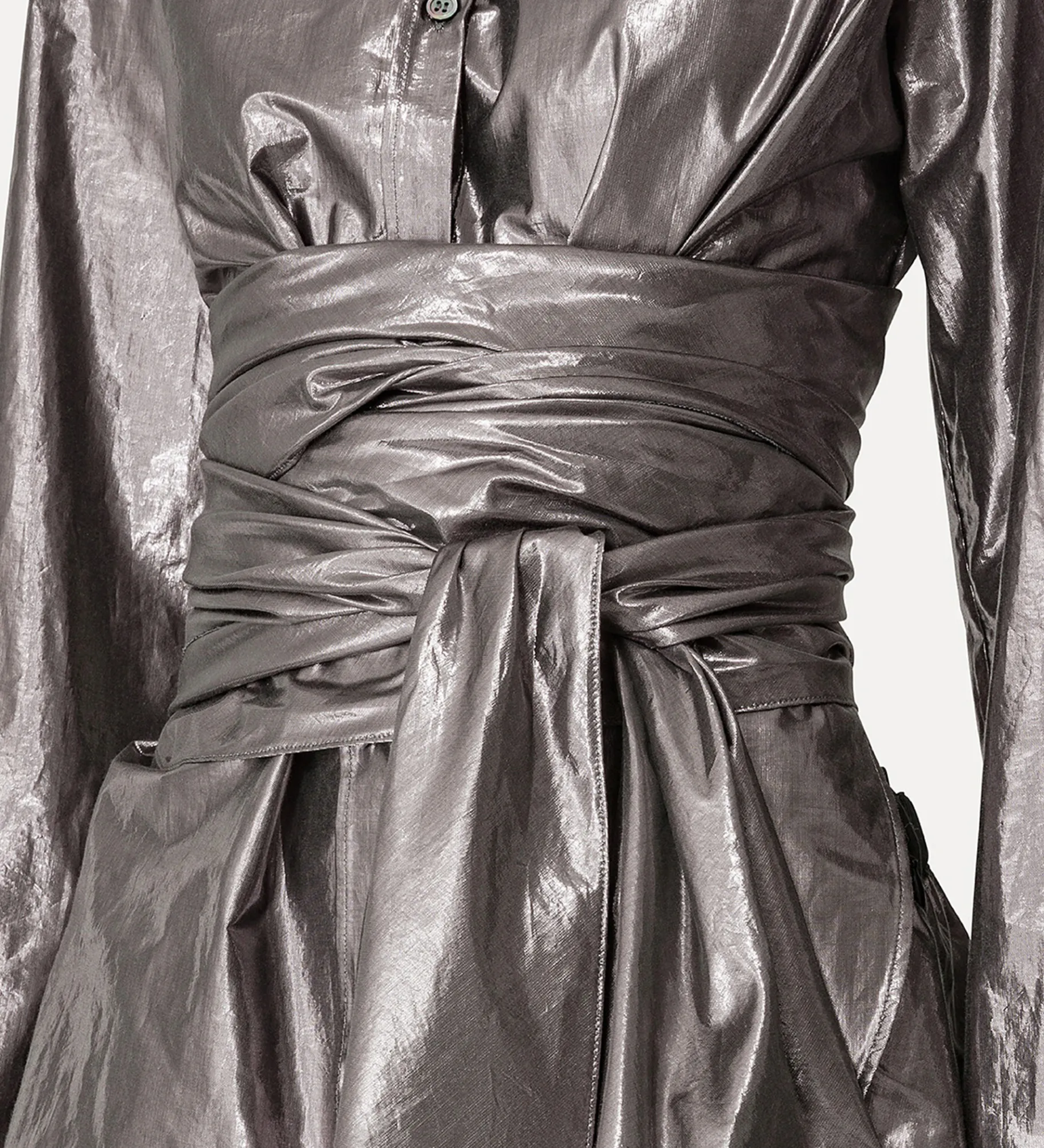 forte_forte shirt with sash ombra^ Shirts
