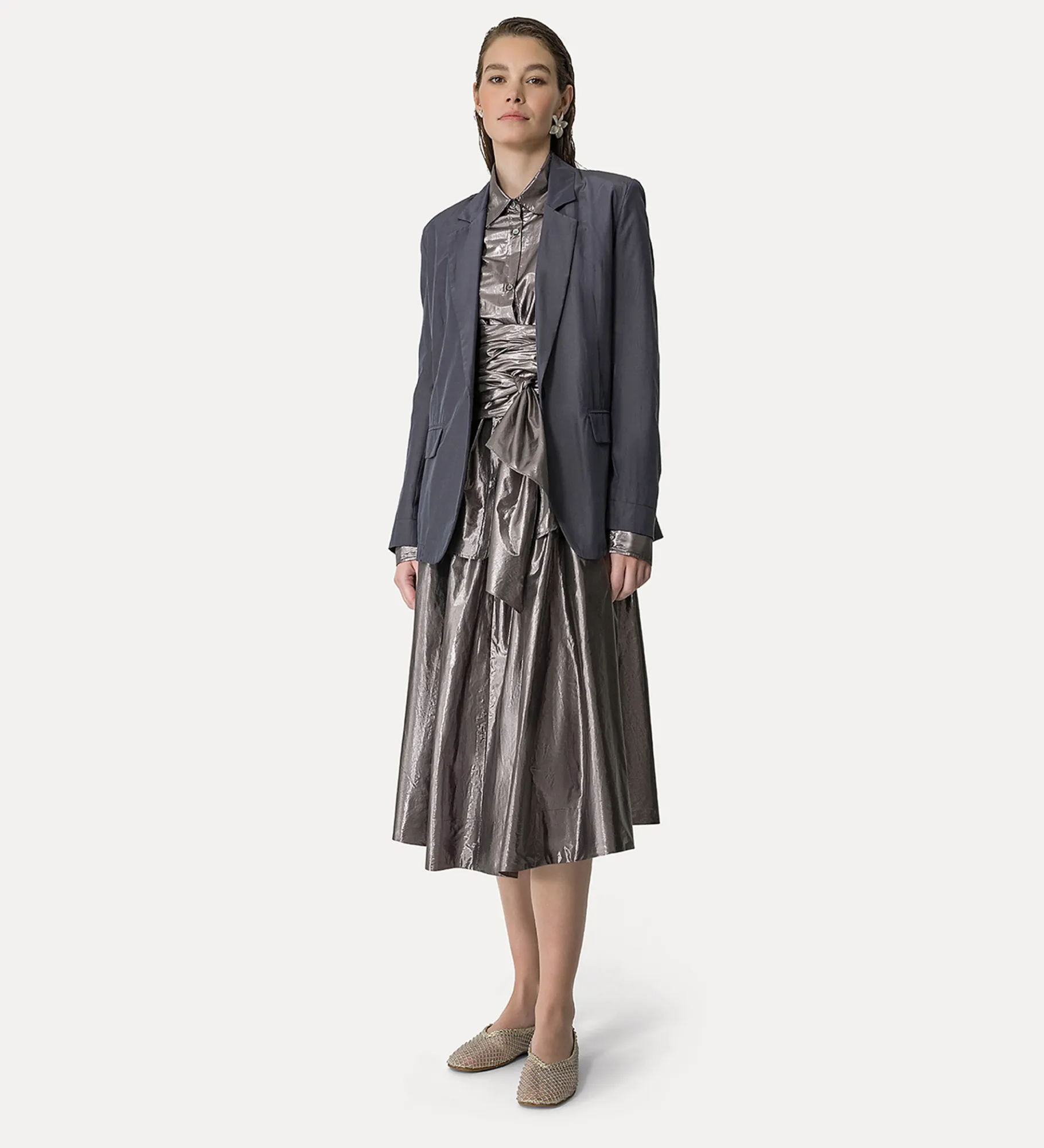forte_forte shirt with sash ombra^ Shirts