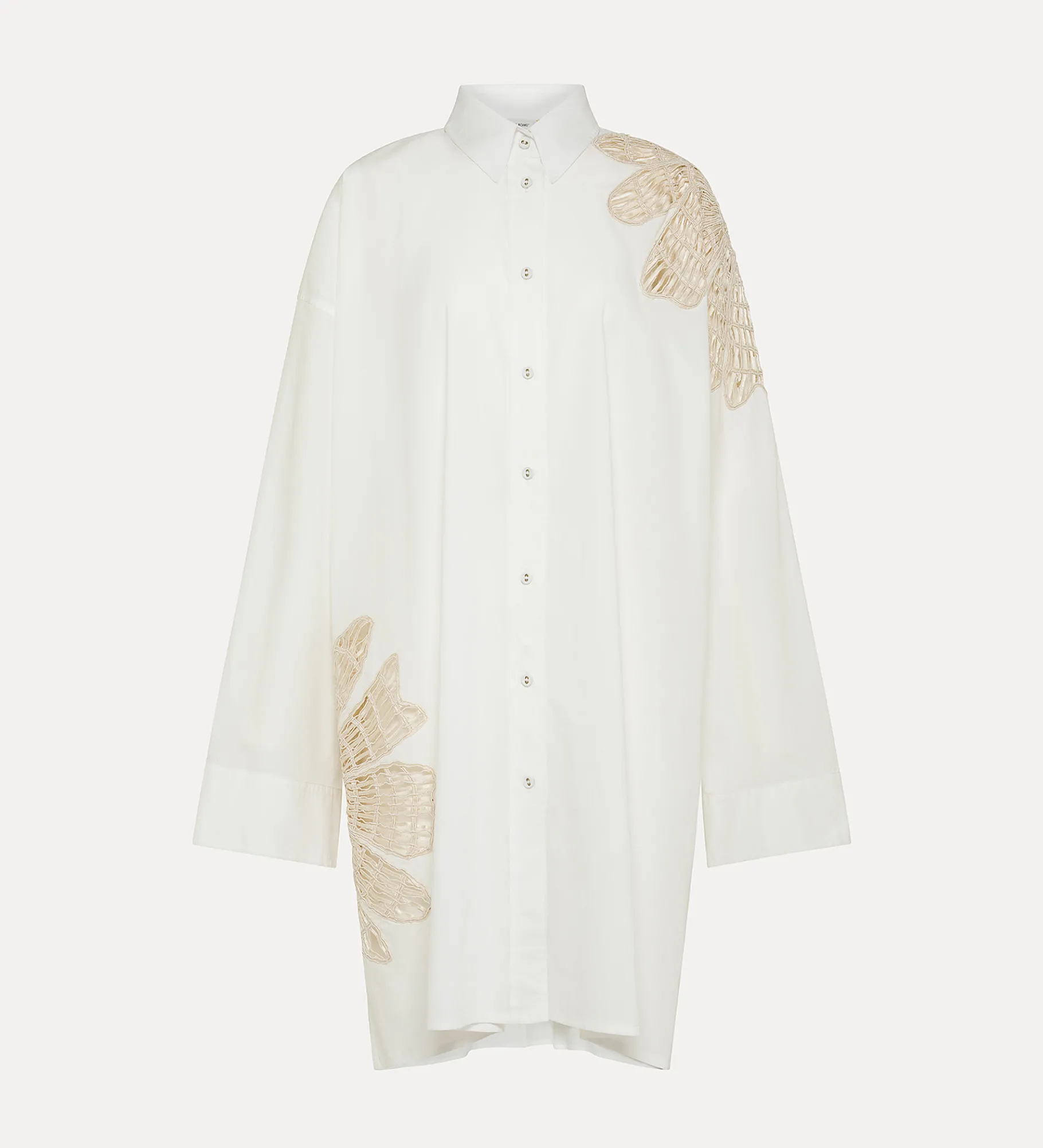 forte_forte shirtdress in poplin giglio^ Dresses