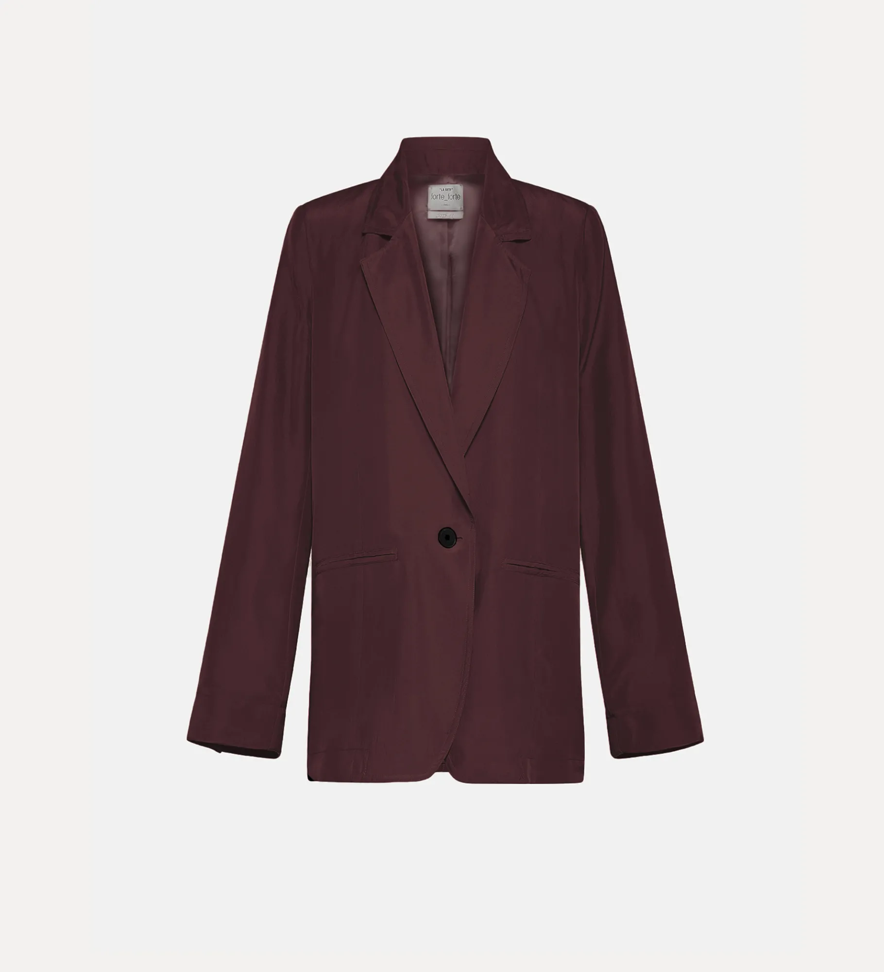 forte_forte silk jacket for women black orchid^ Jackets