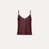 forte_forte silk top with crystal embellishment black orchid^ Tops