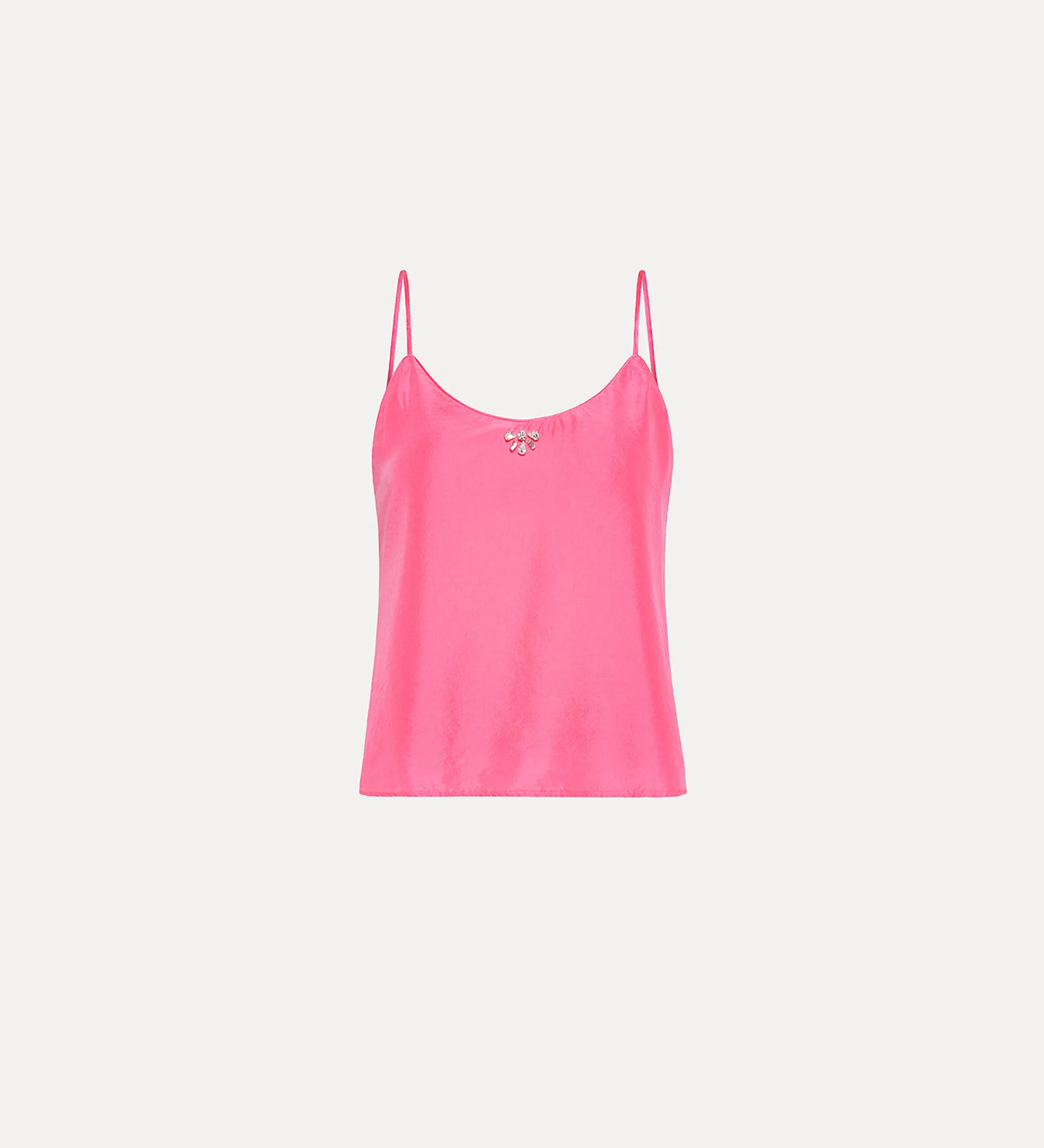 forte_forte silk top with crystal embellishment ortensia^ Tops