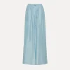 forte_forte silk trousers with a drawstring waist acqua^ Pants