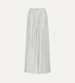 forte_forte silk trousers with a drawstring waist madreperla^ Pants
