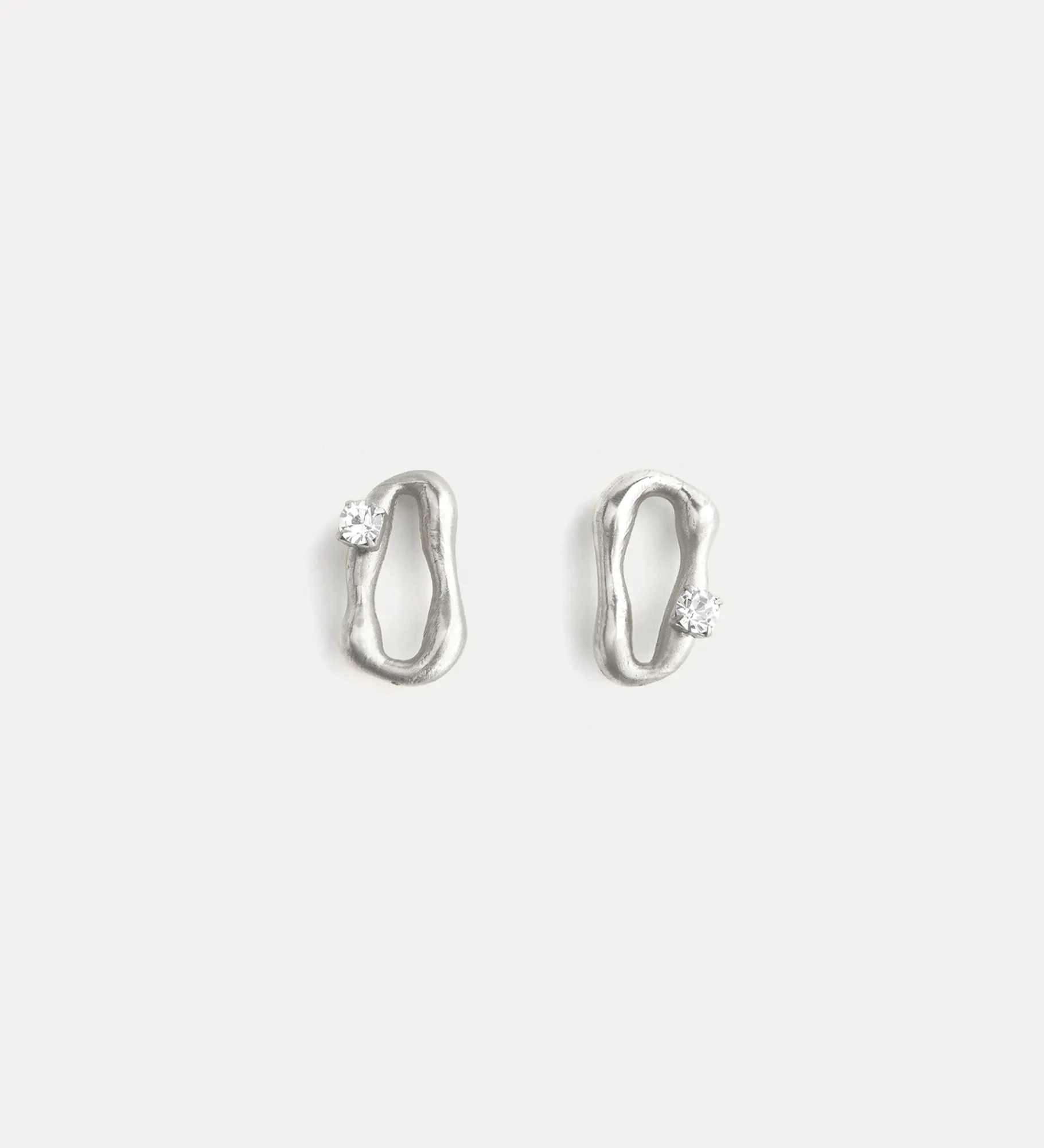 forte_forte silver–tone circle earrings argento^ Jewels
