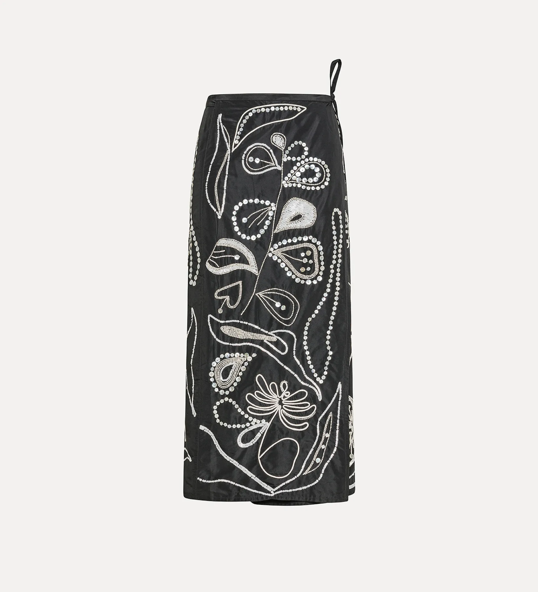 forte_forte skirt in embroidered taffeta nero^ Skirts