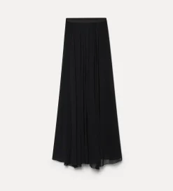 forte_forte skirt in silk georgette nero^ Skirts