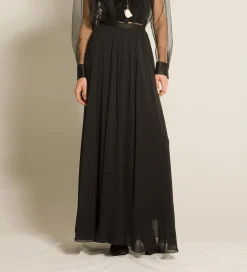 forte_forte skirt in silk georgette nero^ Skirts