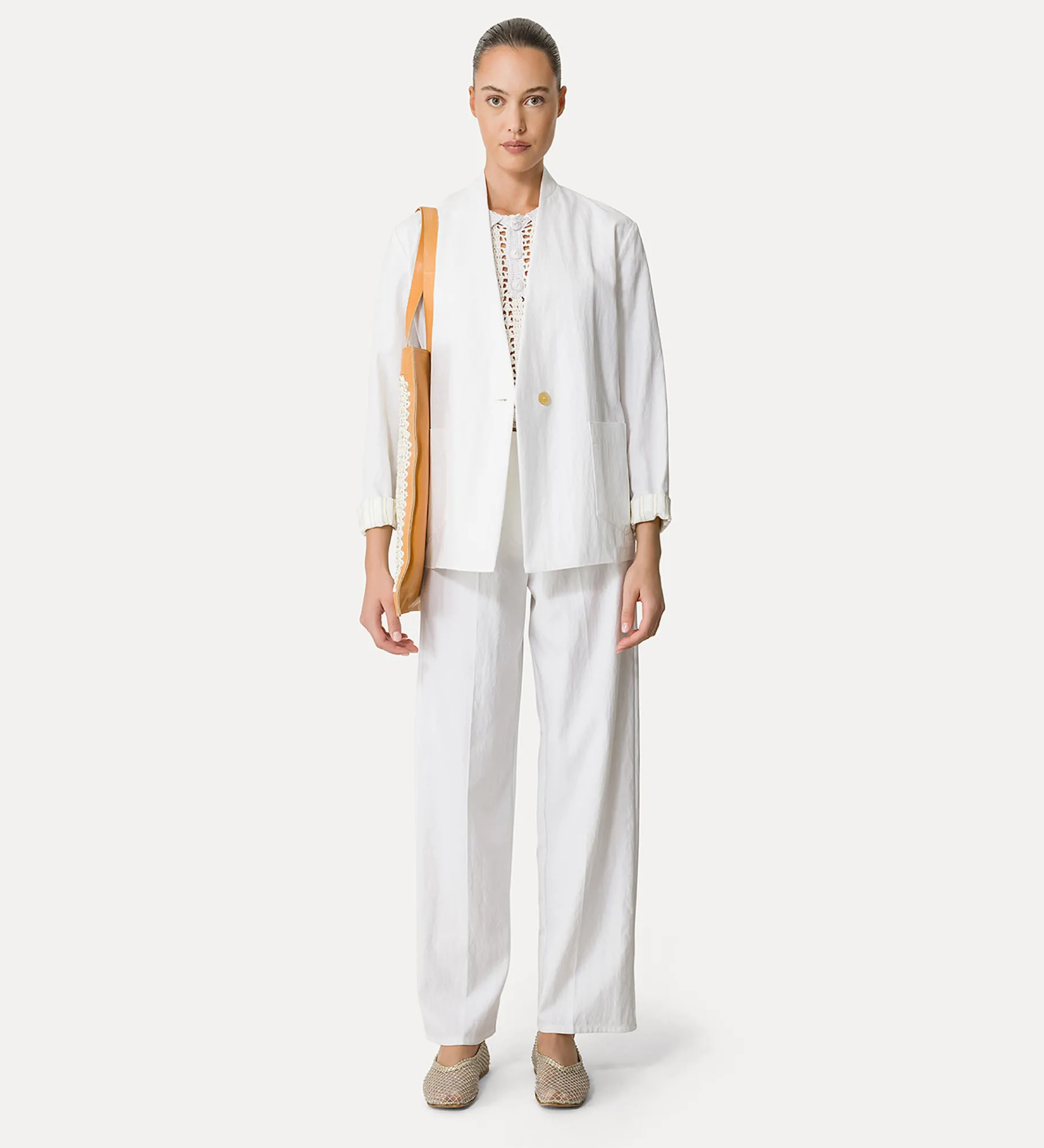forte_forte straight–leg trousers giglio^ Pants