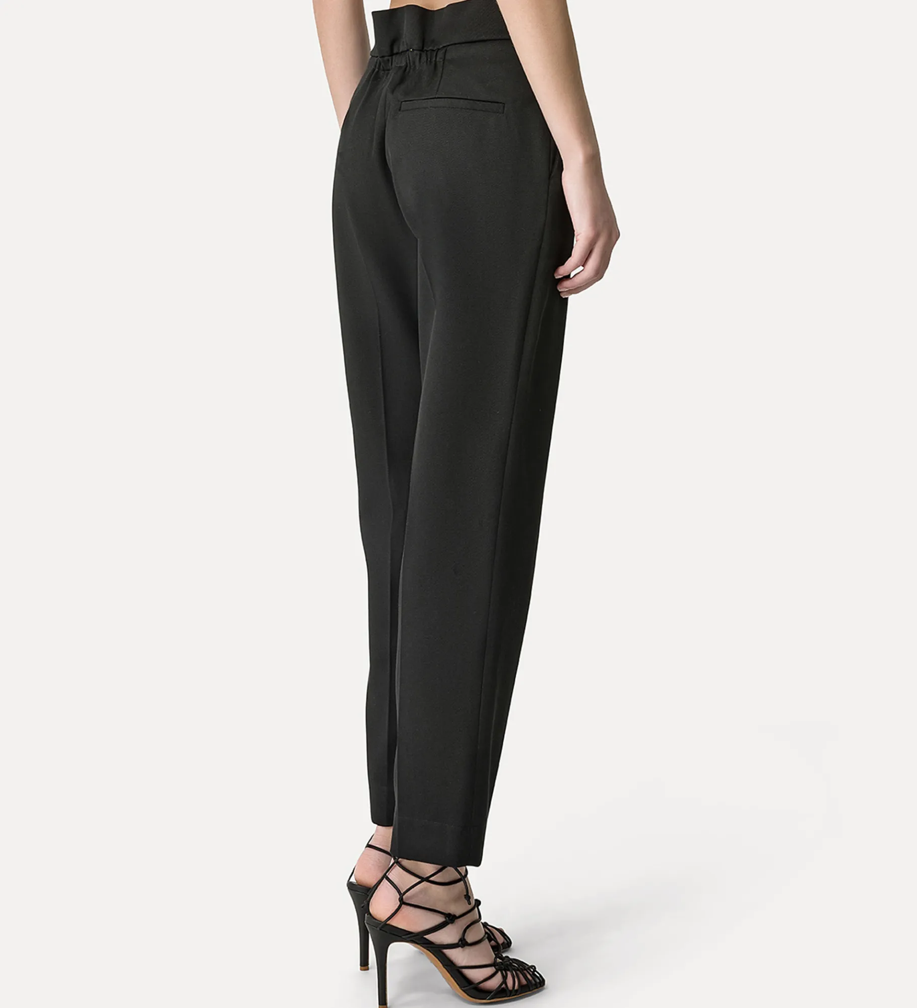 forte_forte tapered trousers nero^ Pants