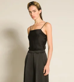 forte_forte top in enver satin nero^ Tops